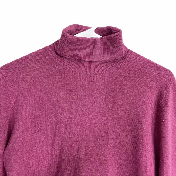 Boden Cora Turtleneck Sweater Pullover Pink Large - Picture 6 of 9